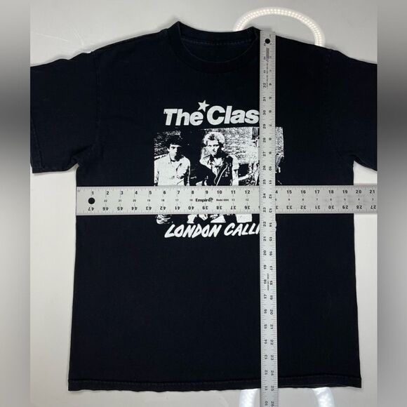 The Clash London Calling Graphic T-shirt Women Medium Black Short Sleeve Music - Picture 5 of 5